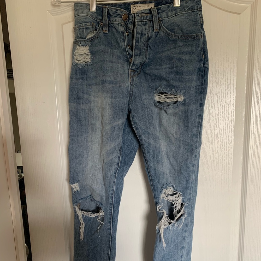 Angel Kiss High-Rise Mom Jeans